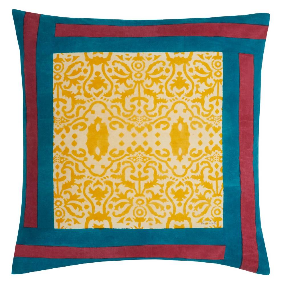 Lisa Corti Federa Cotone 60x60cm Damask Design Gold