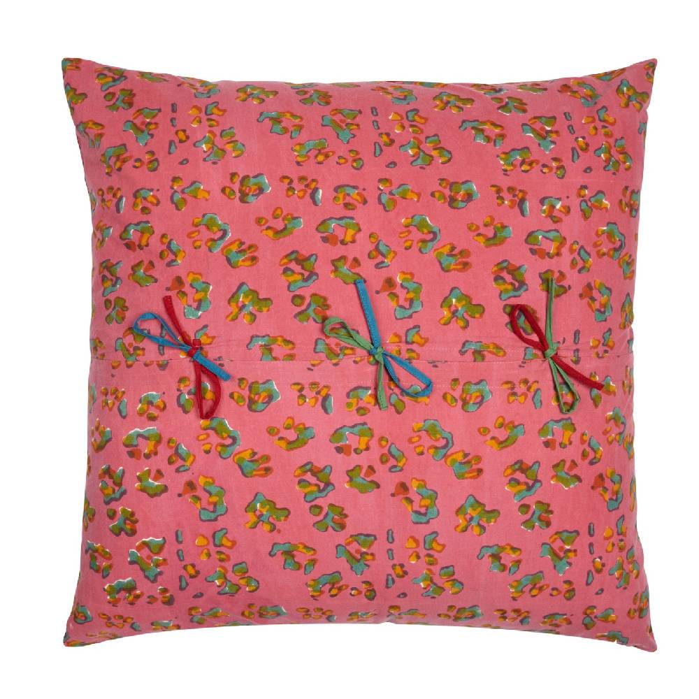 Lisa Corti Federa Cotone 60x60cm Leopard Stripes Sky