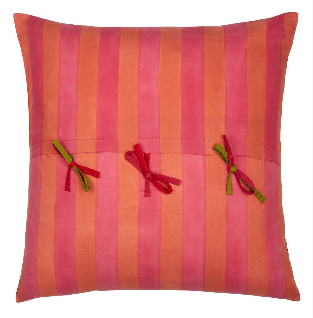 Lisa Corti Federa Cotone 60x60cm Nizam Stripes Blue Green