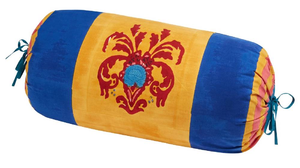 Lisa Corti federa cotone rullo paloma brocade royal blue