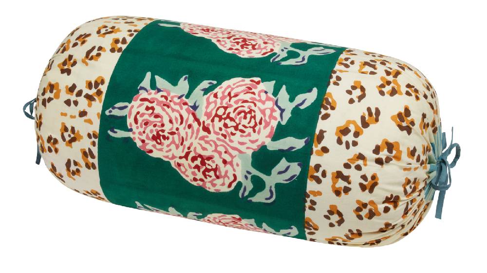 Lisa Corti Federa Cotone Rullo Paloma Leopard Stripes Green