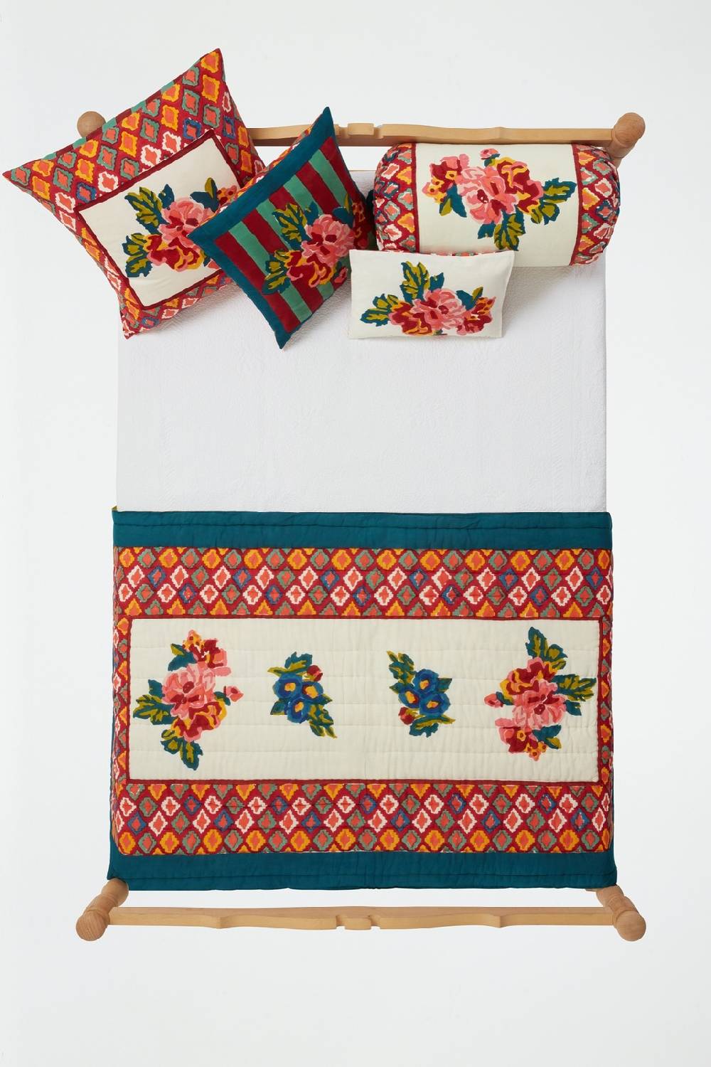 Lisa Corti Federa Cotone Rullo Paloma Lisa Bouquet Cream