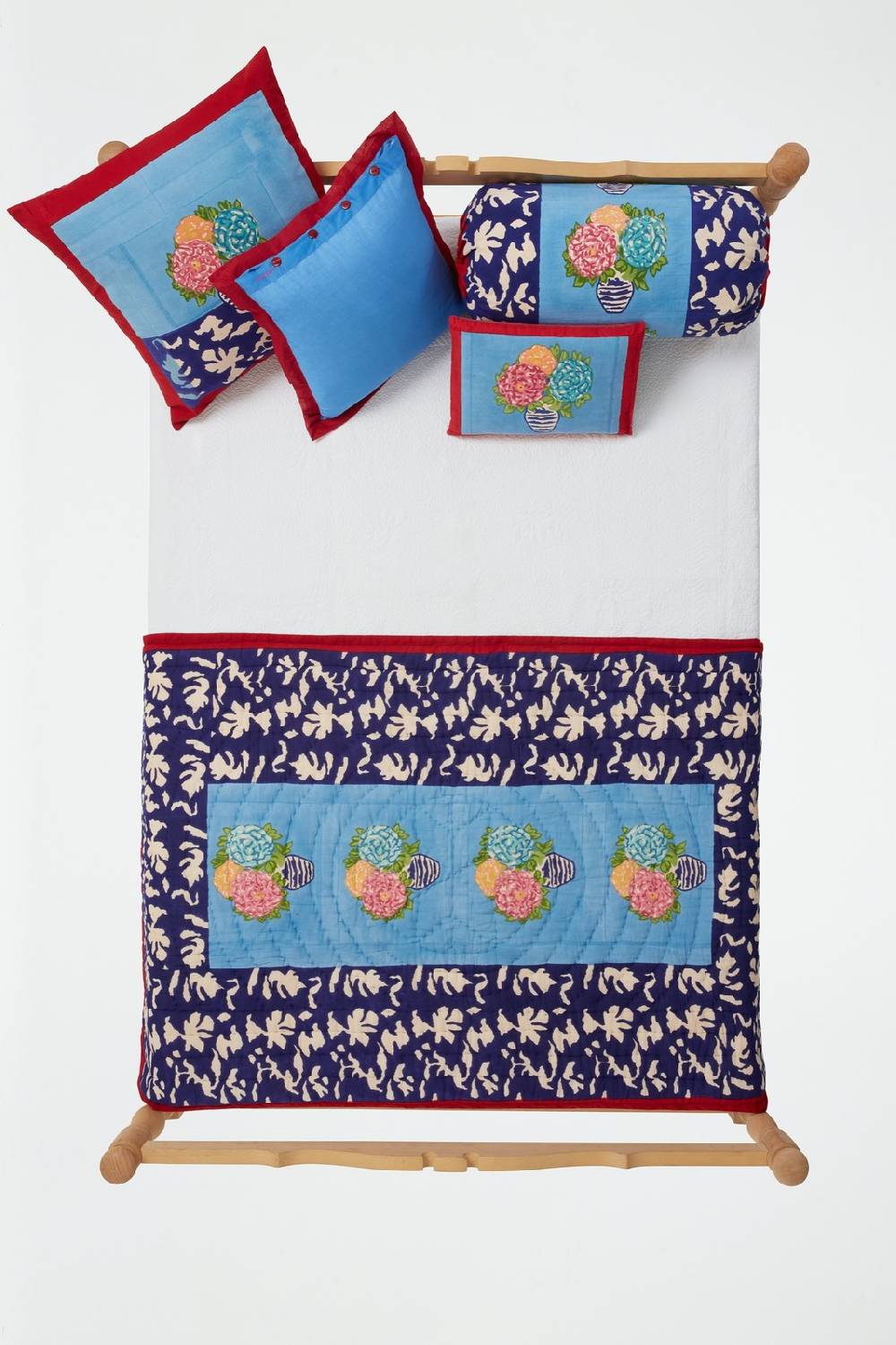 Lisa Corti Federa Cotone Rullo Paloma Lisa Corti X La Minervetta Blue Pot Sky