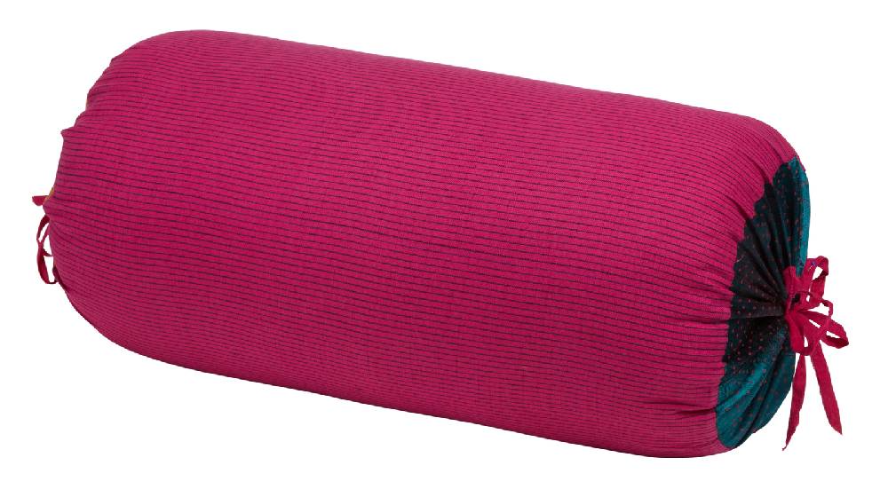 Lisa Corti federa cotone rullo paloma susy stripes fucsia dots