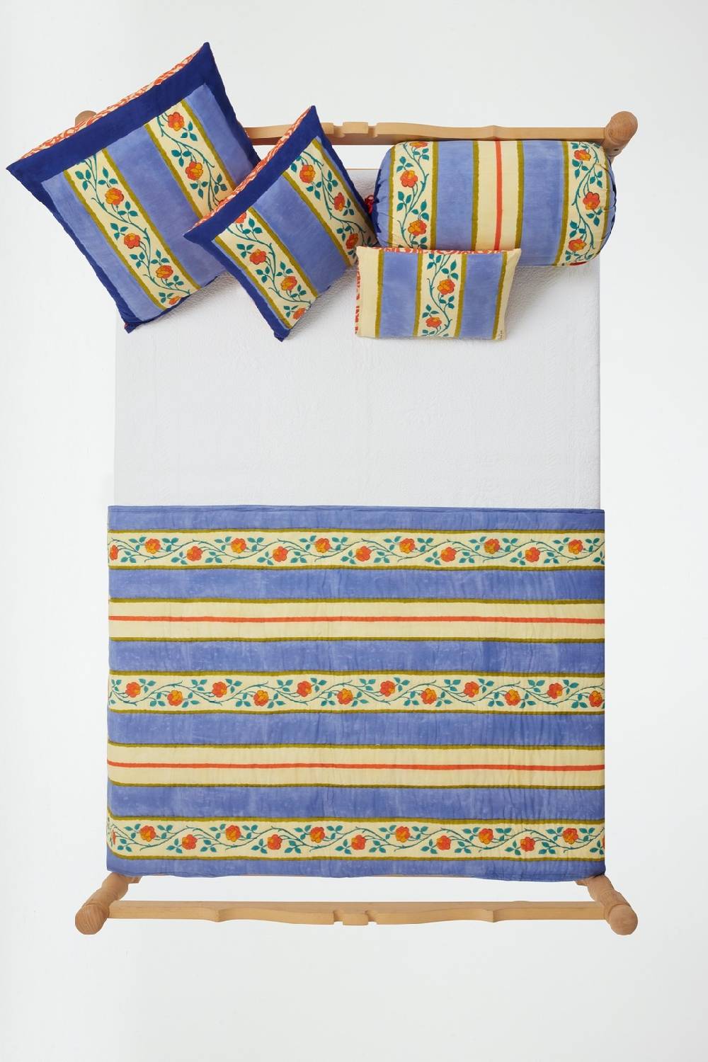 Lisa Corti Federa Cotone Rullo Paloma Varanasi Stripes Pervinch