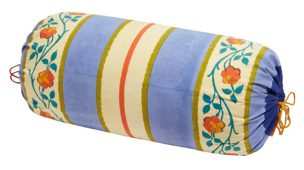 Lisa Corti federa cotone rullo paloma varanasi stripes pervinch