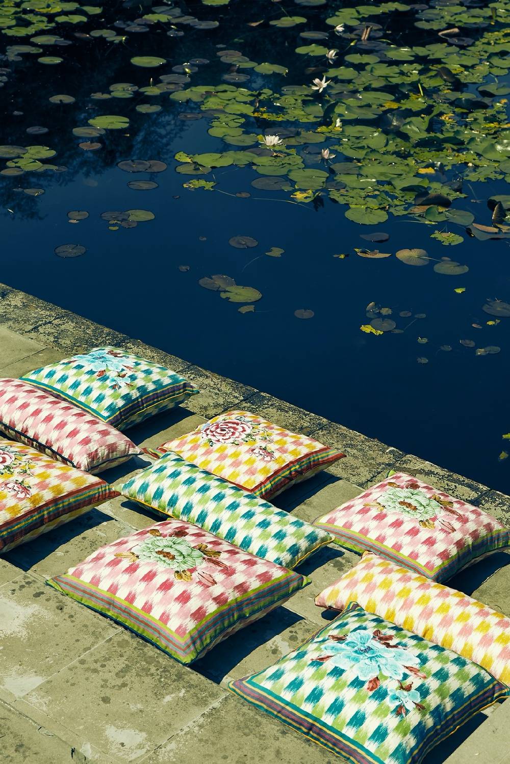 Lisa Corti Federa Lino 45x45cm Veranda Magenta Pink