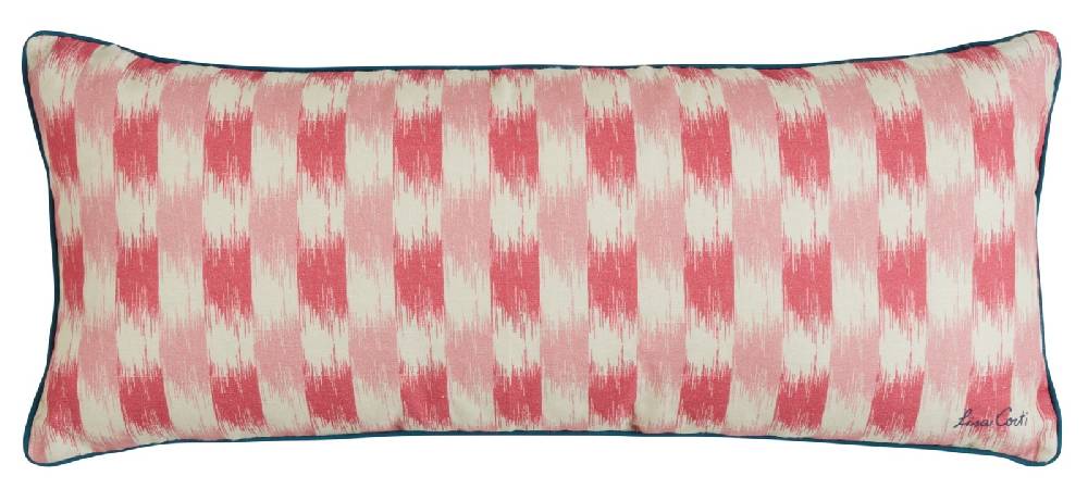 Lisa Corti federa lino 60x25cm veranda magenta pink