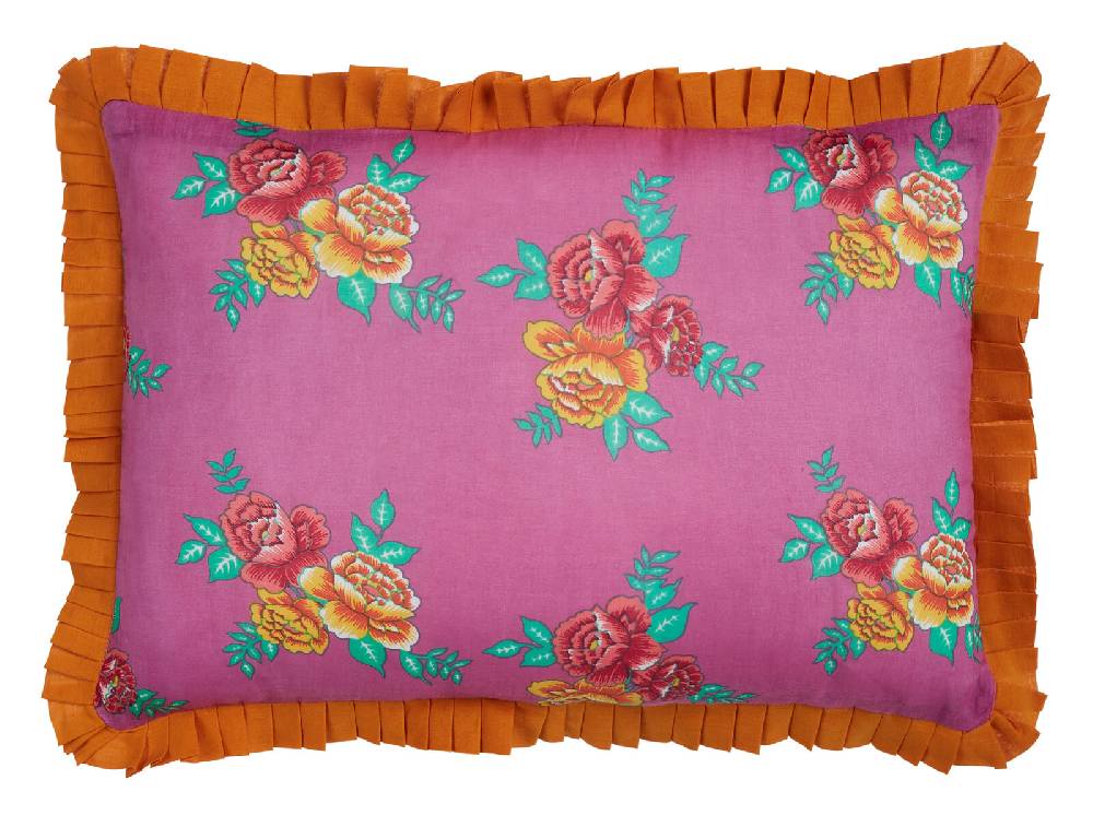 Lisa Corti Federa Organza 35x50cm Gulab Flower Purple