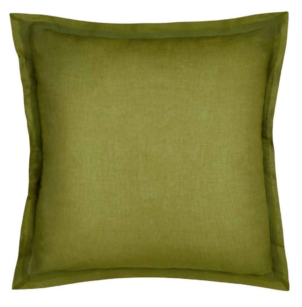 Lisa Corti Federa Organza 60x60cm Pervich Leaves Green