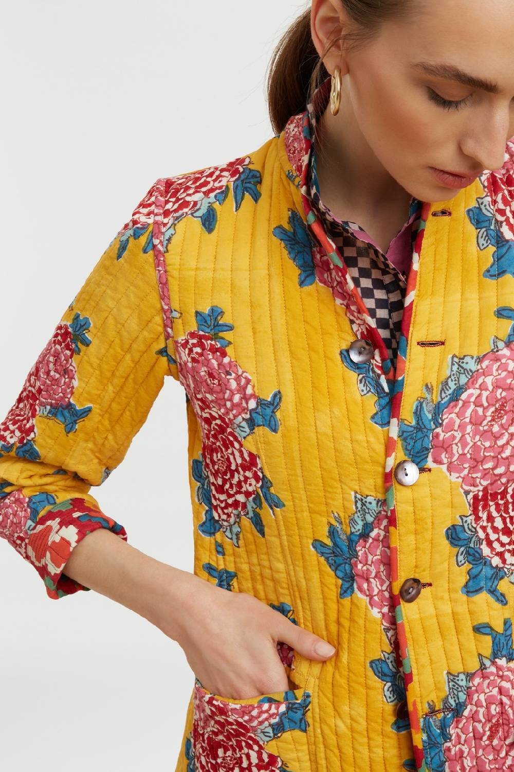 Lisa Corti Giacca Reversibile Jhodpuri Corolla Gold