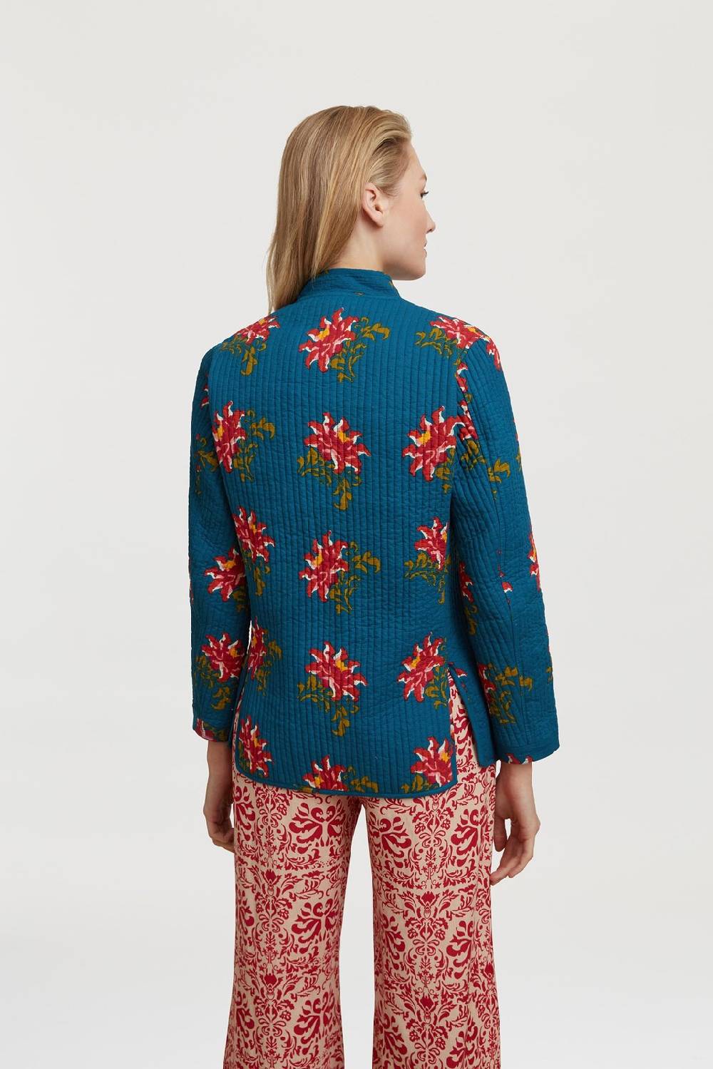 Lisa Corti Giacca Reversibile Jhodpuri Tangeri Rose Olive Green