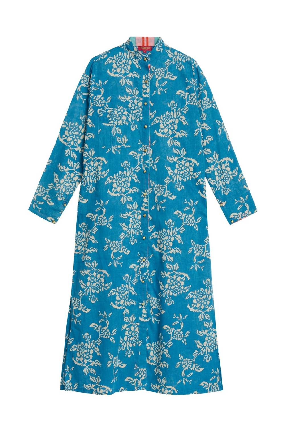 Lisa Corti Kurta Lunga Aperta Kandem Design Turquoise