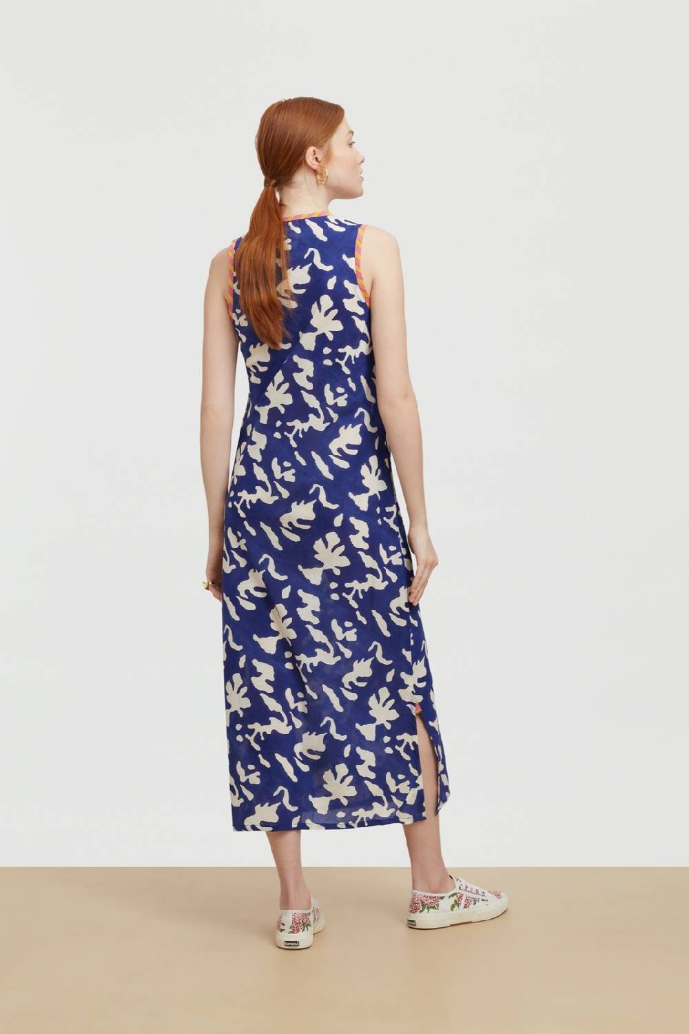 Lisa Corti Abito Cheack Blue Pot Royal Blue