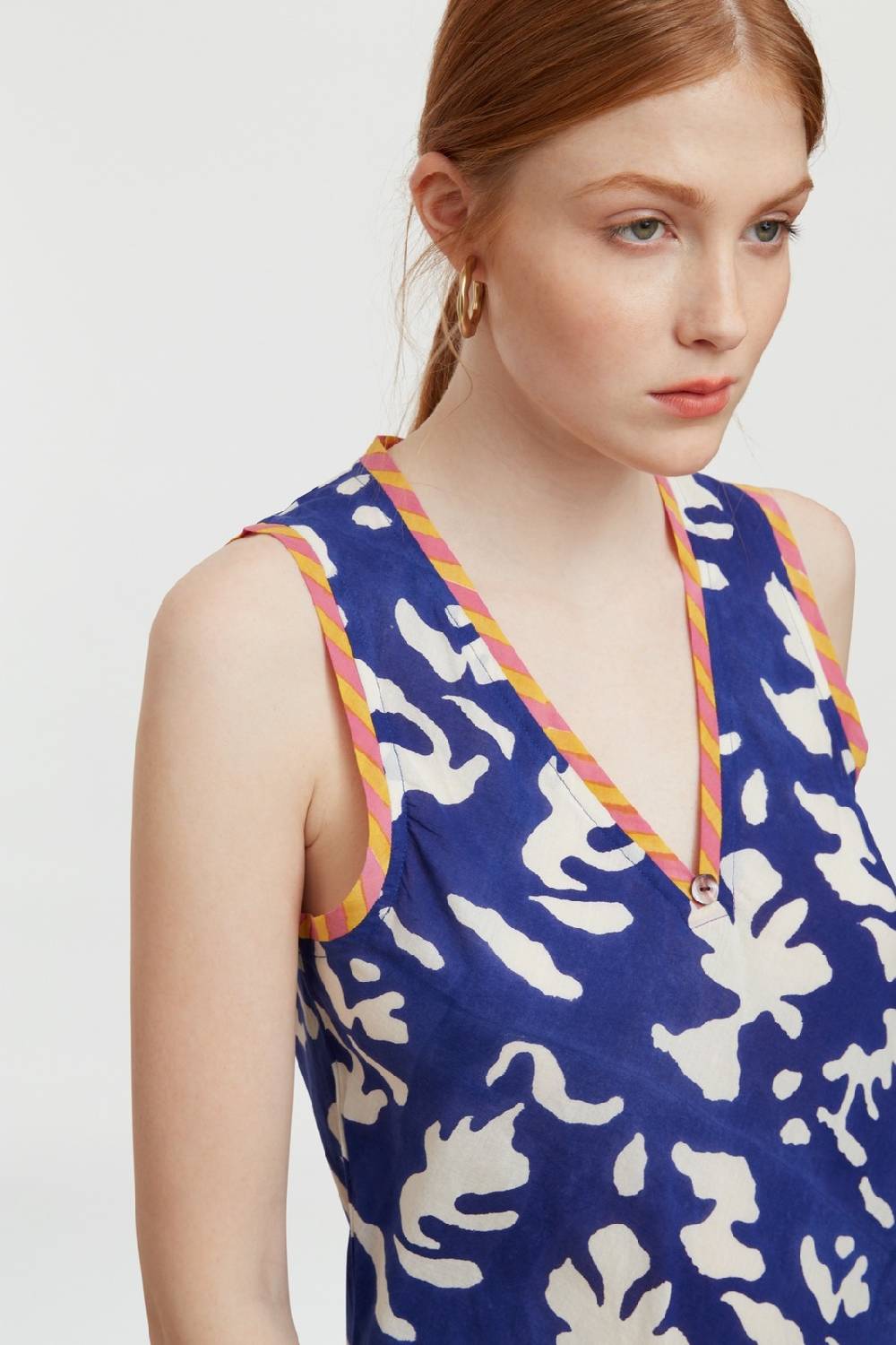 Lisa Corti Abito Cheack Blue Pot Royal Blue