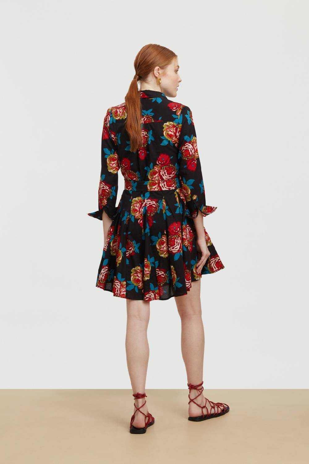 Lisa Corti Abito Datura Bold Rose Black