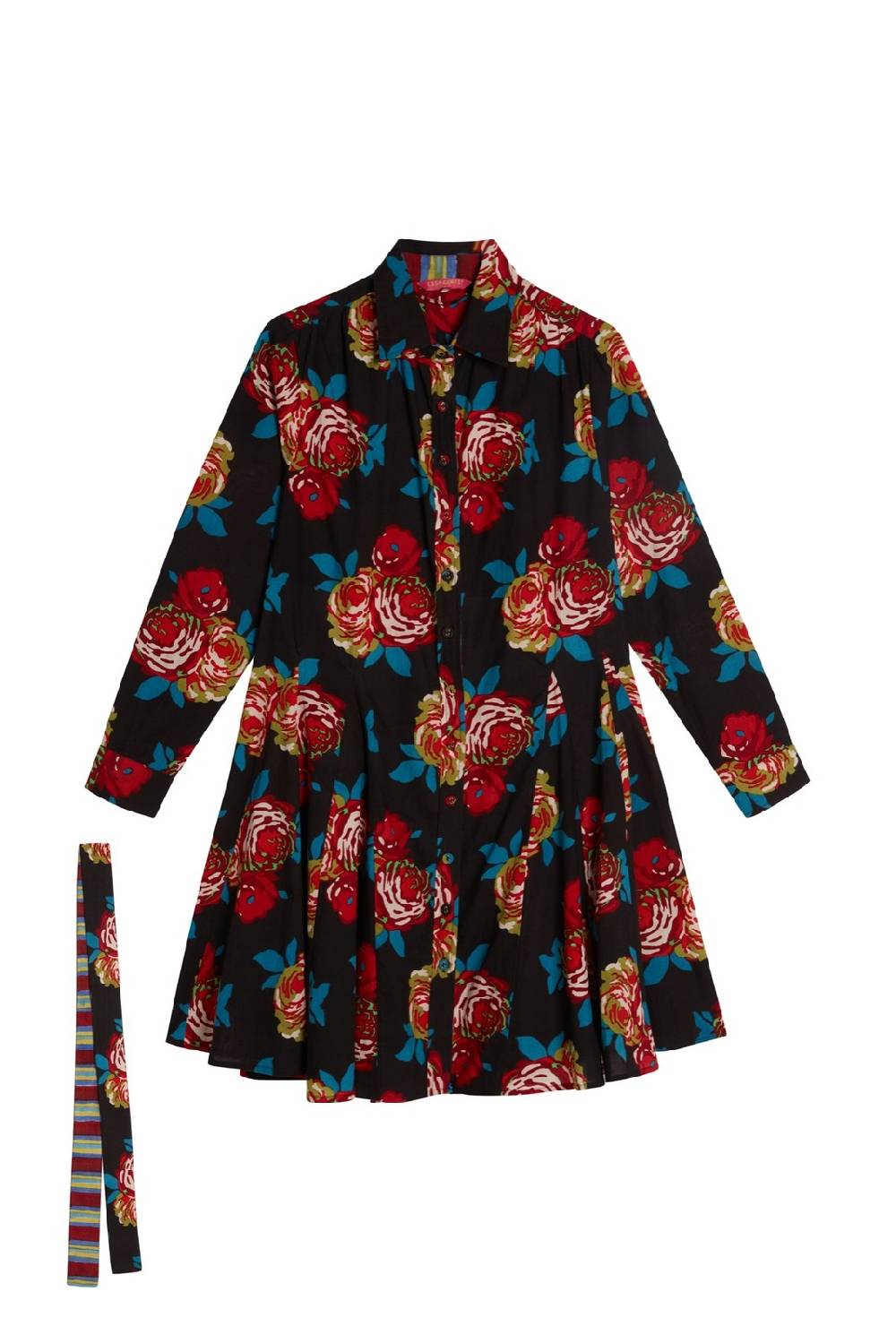 Lisa Corti Abito Datura Bold Rose Black