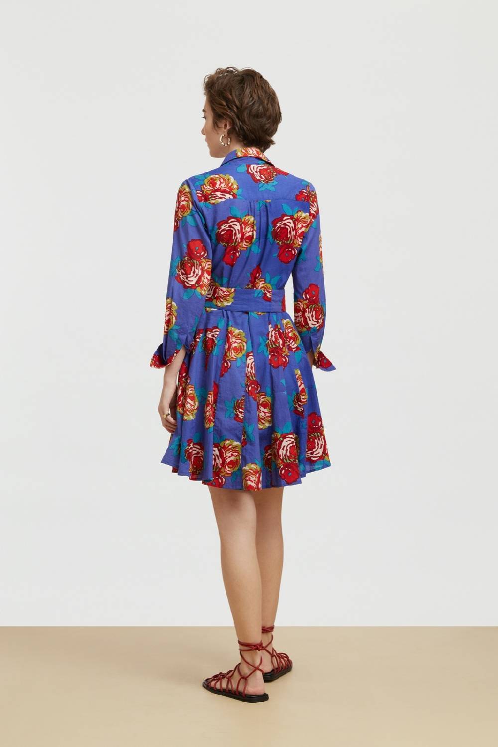 Lisa Corti Abito Datura Bold Rose Cobalt