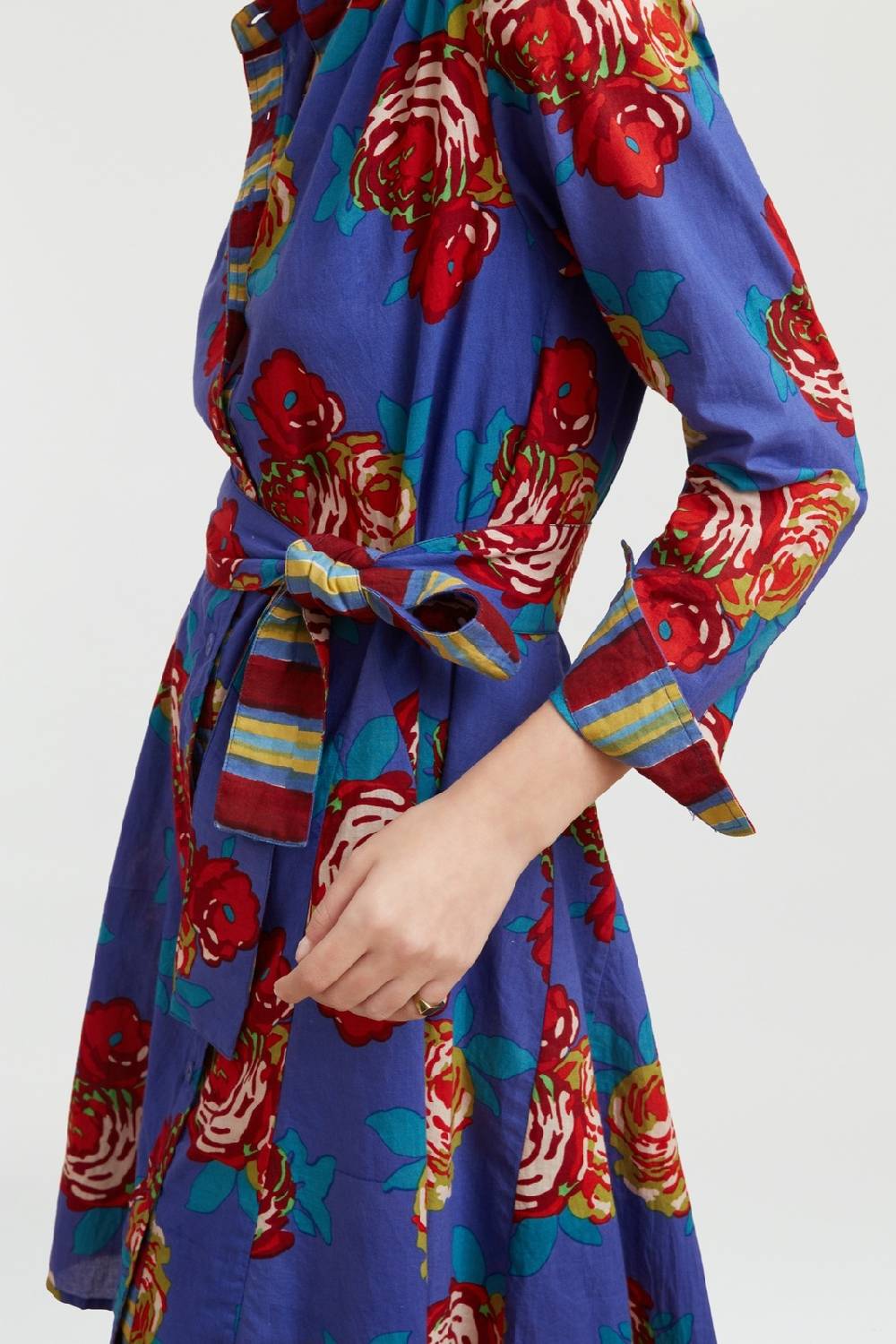 Lisa Corti Abito Datura Bold Rose Cobalt