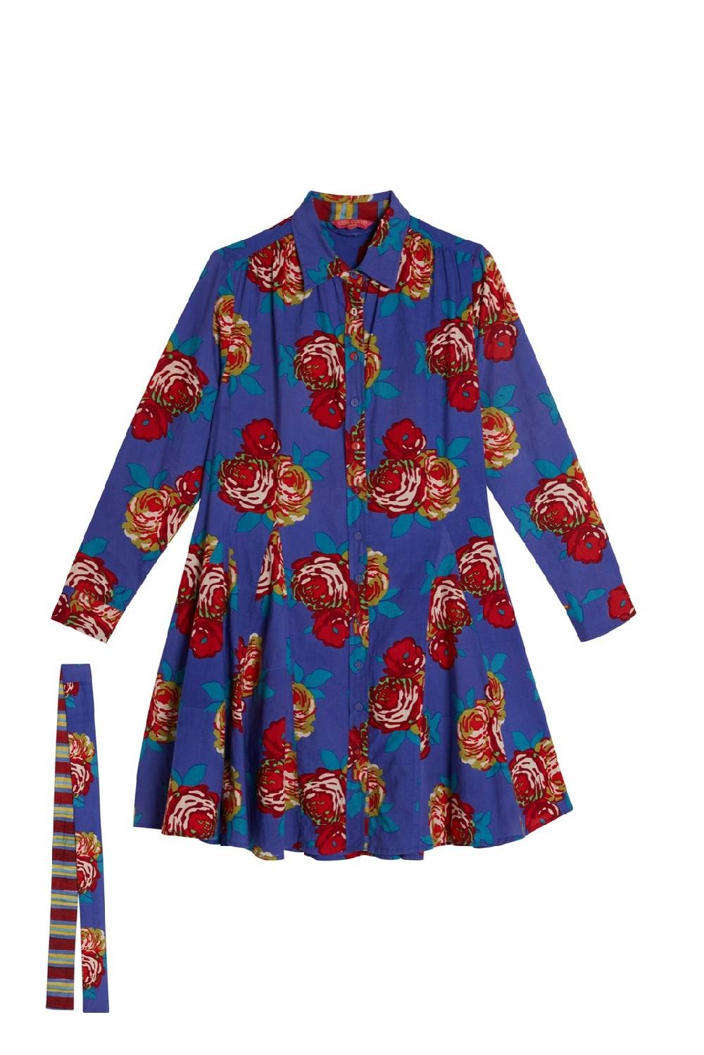 Lisa Corti Abito Datura Bold Rose Cobalt