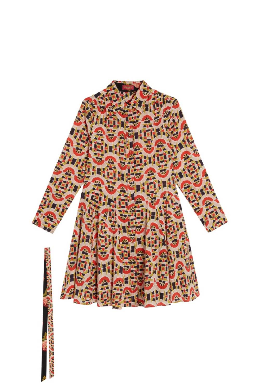 Lisa Corti Abito Datura Folk Mirror Black