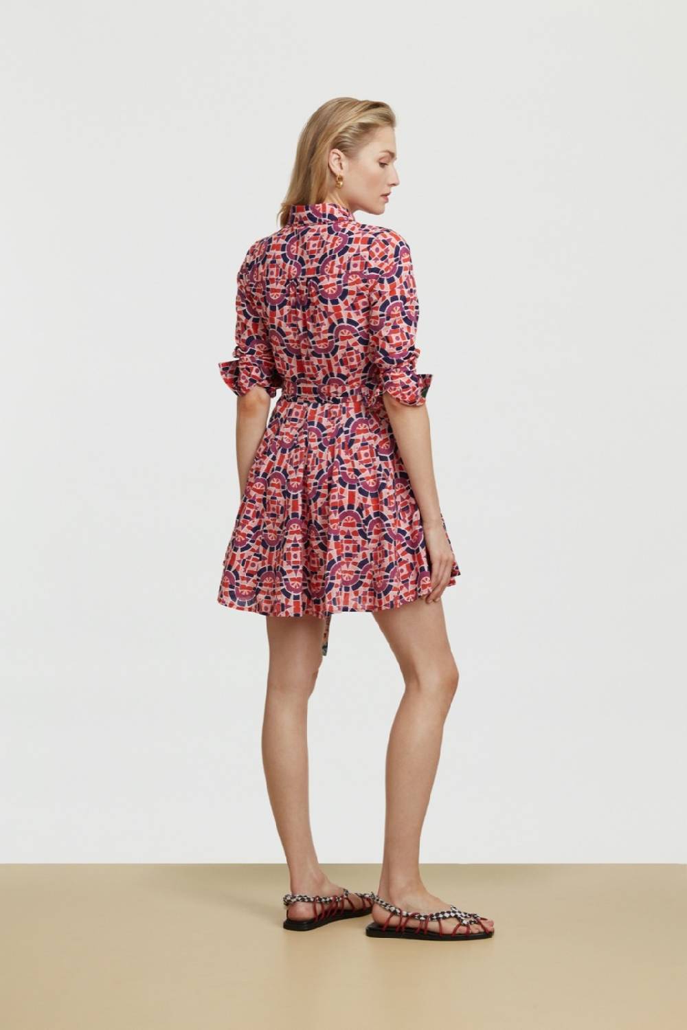 Lisa Corti Abito Datura Folk Mirror Purple