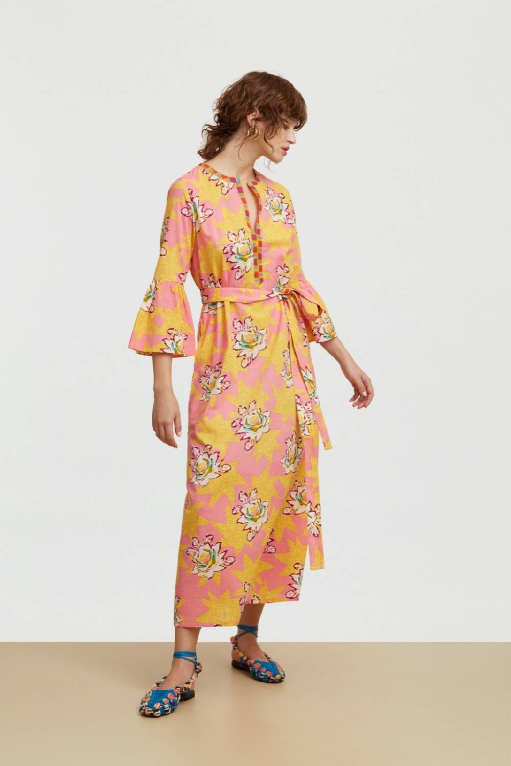 Lisa Corti abito ethesian star flower light pink