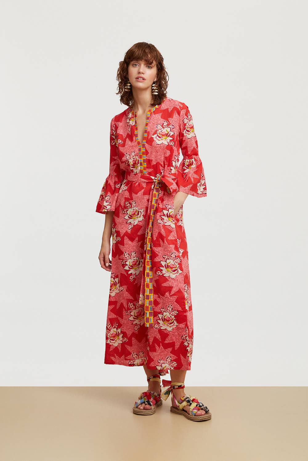 Lisa Corti abito ethesian star flower red