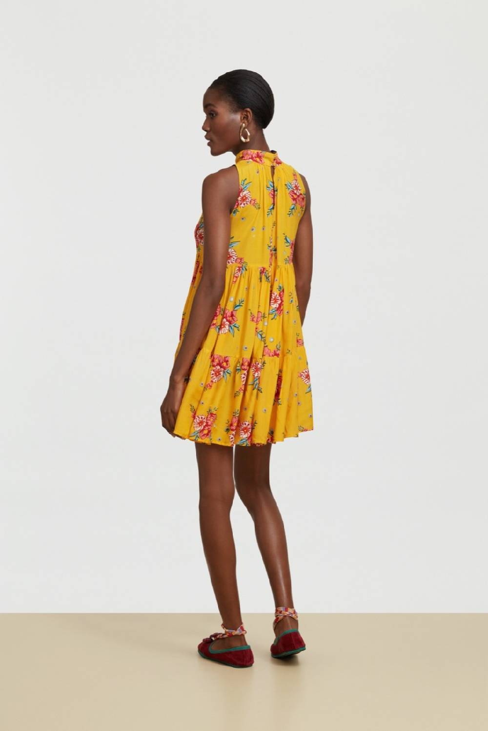 Lisa Corti Abito Jaipur Bukhara Flower Gold