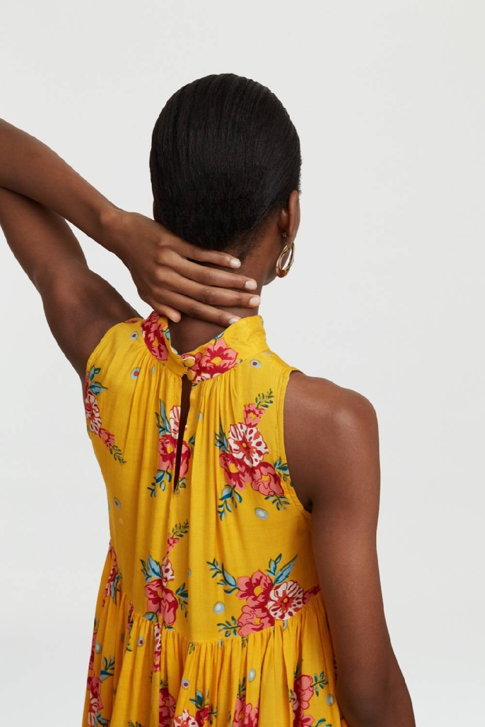 Lisa Corti Abito Jaipur Bukhara Flower Gold