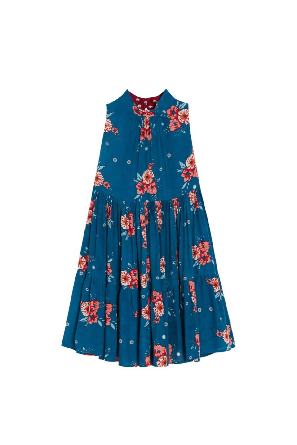 Lisa Corti Abito Jaipur Bukhara Flower Teal