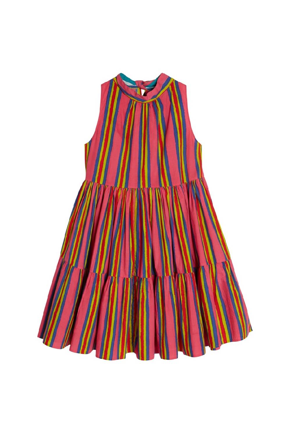 Lisa Corti Abito Jaipur Crazy Stripes Fucsia