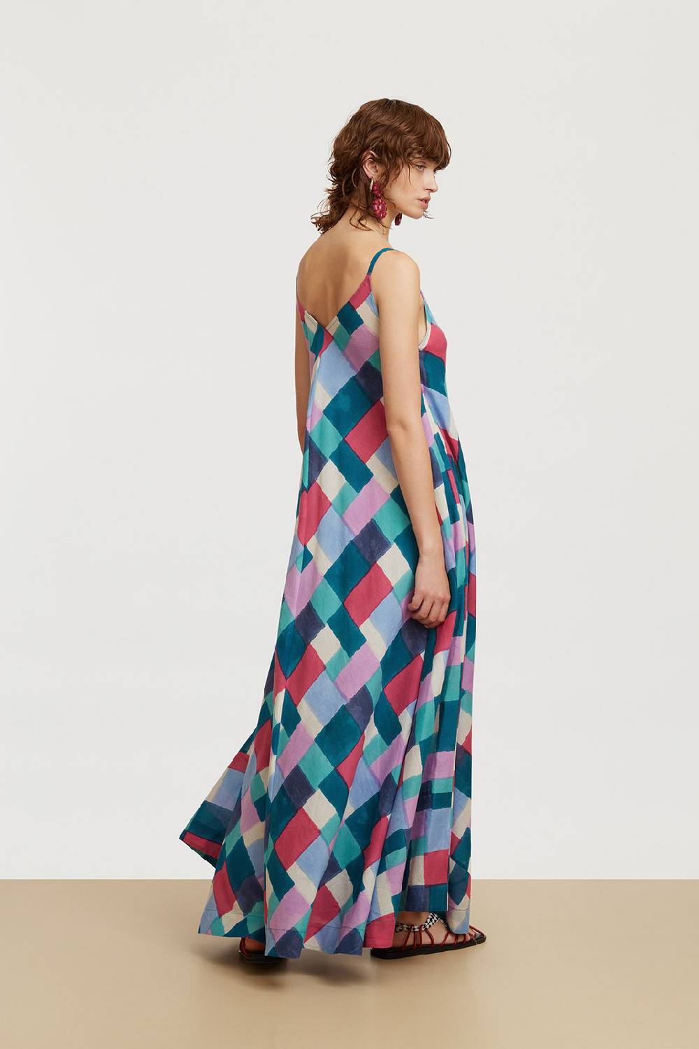 Lisa Corti Abito Kyarah Geesband Peacock