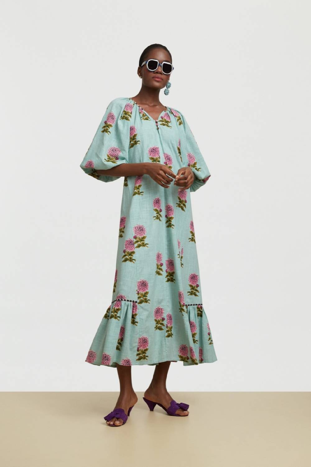 Lisa Corti Abito Mandili Mamagoto Celadon