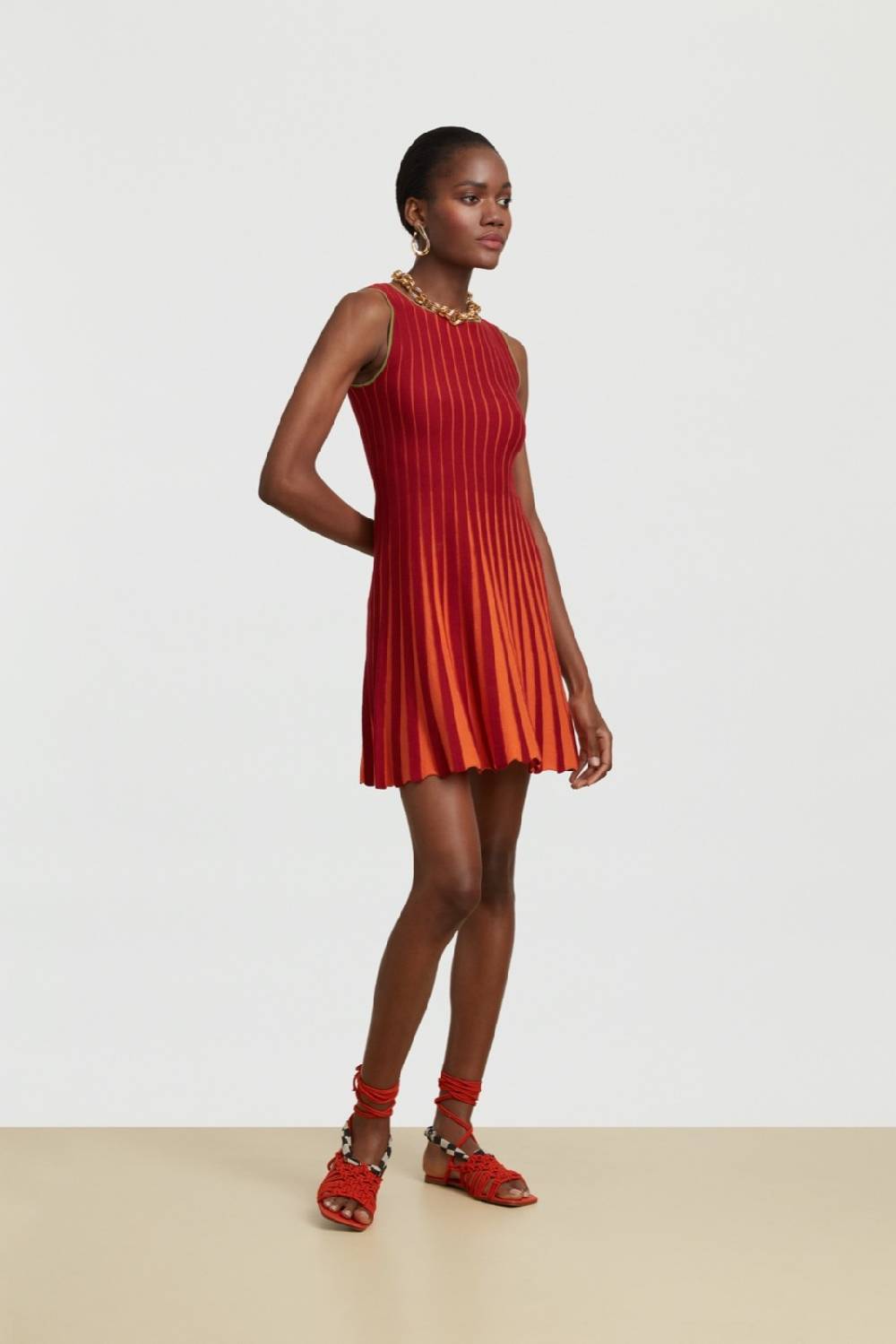 Lisa Corti abito mulberry red