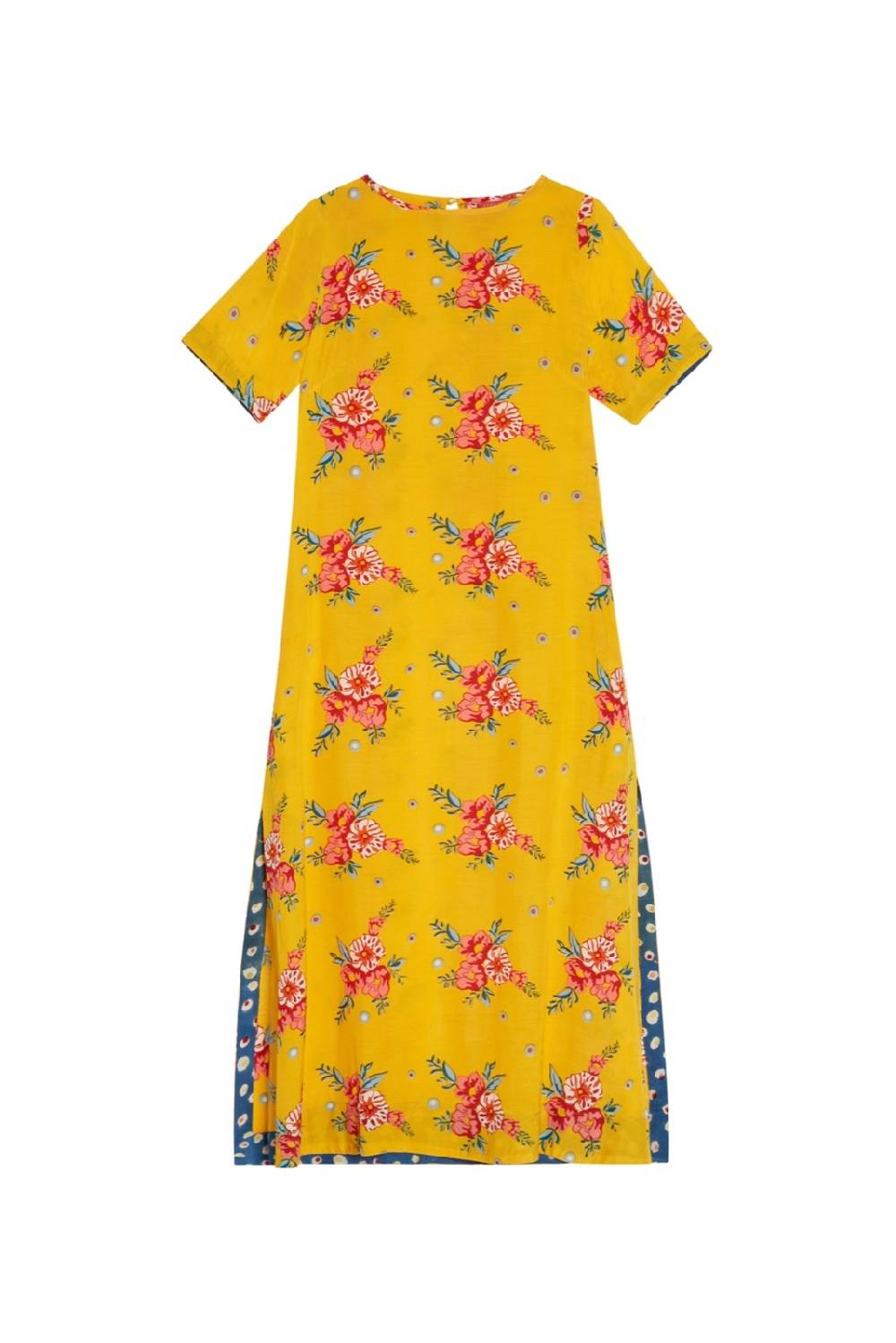 Lisa Corti Abito Myanmar Bukhara Flower Gold