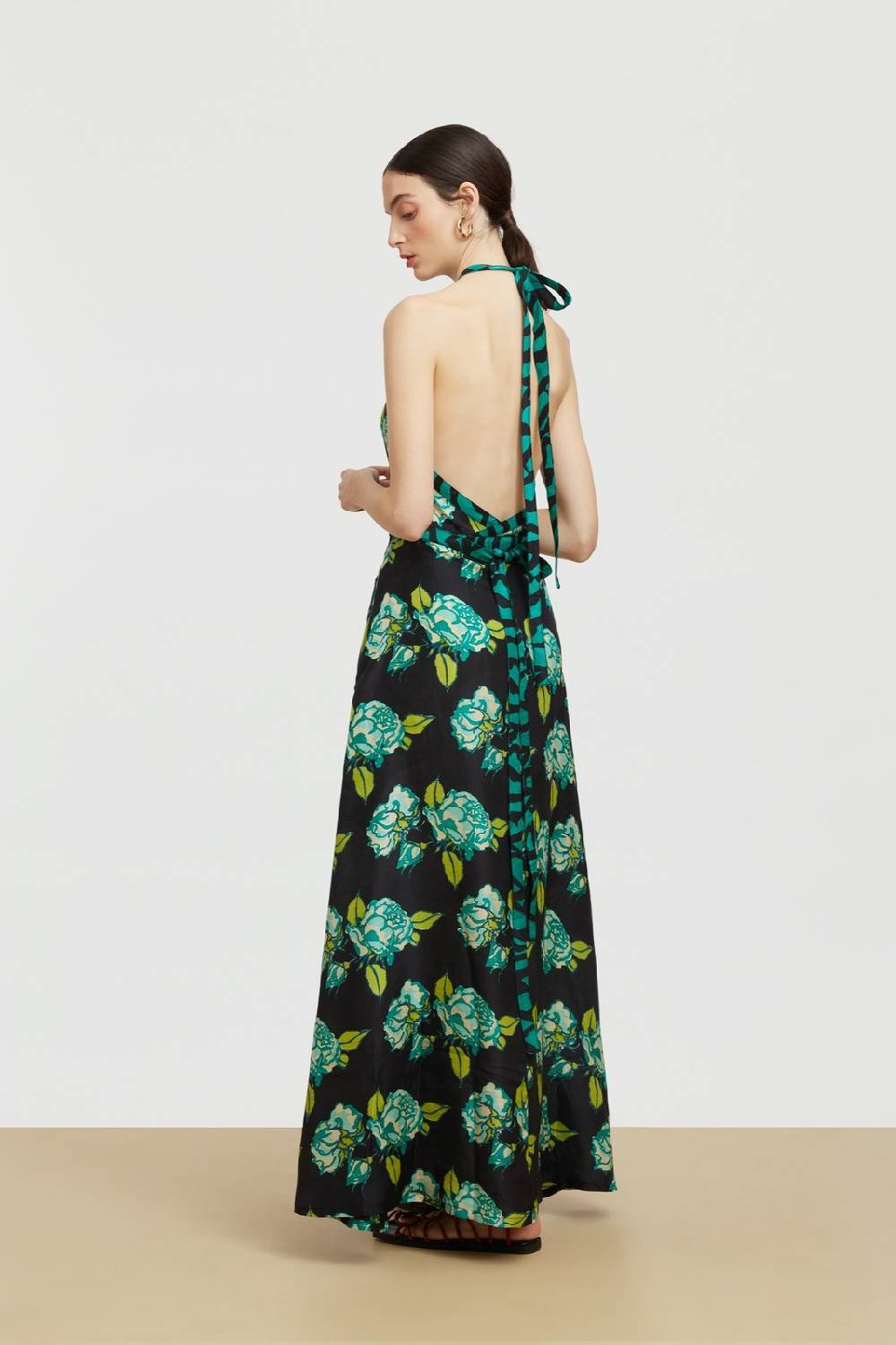 Lisa Corti Abito Panarea Rosa Spina Black