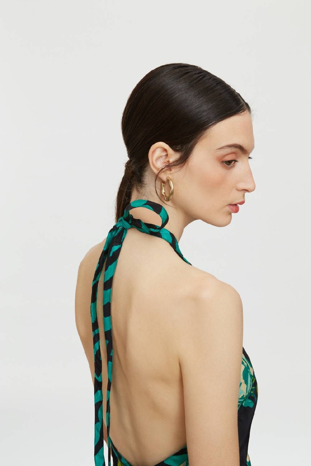 Lisa Corti Abito Panarea Rosa Spina Black