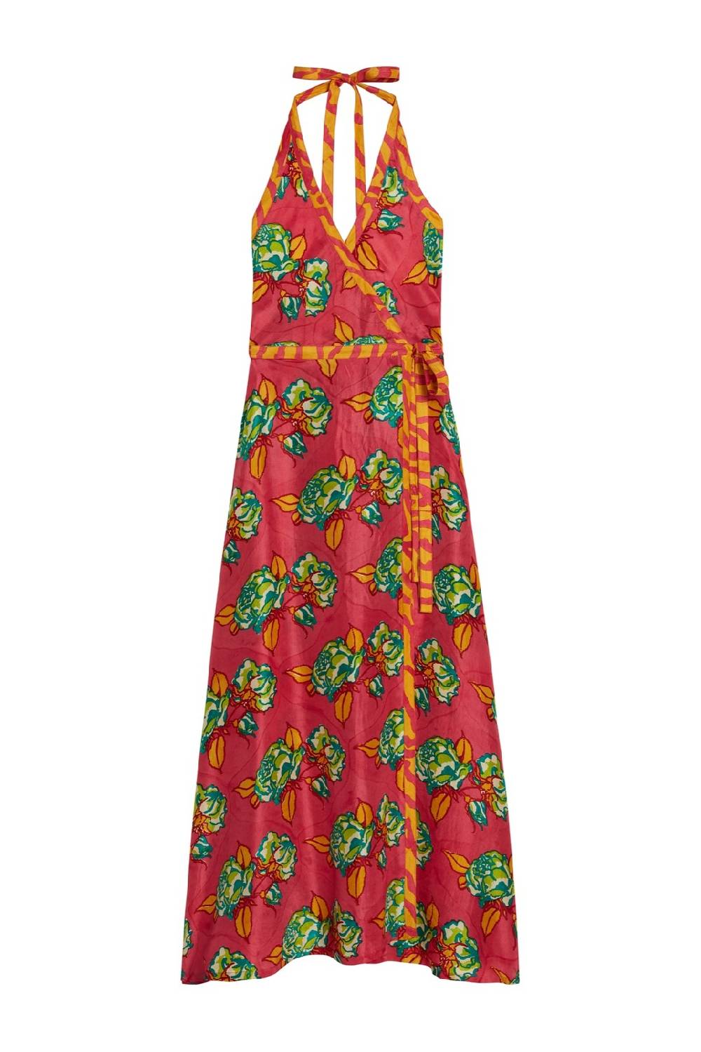 Lisa Corti Abito Panarea Rosa Spina Geranium