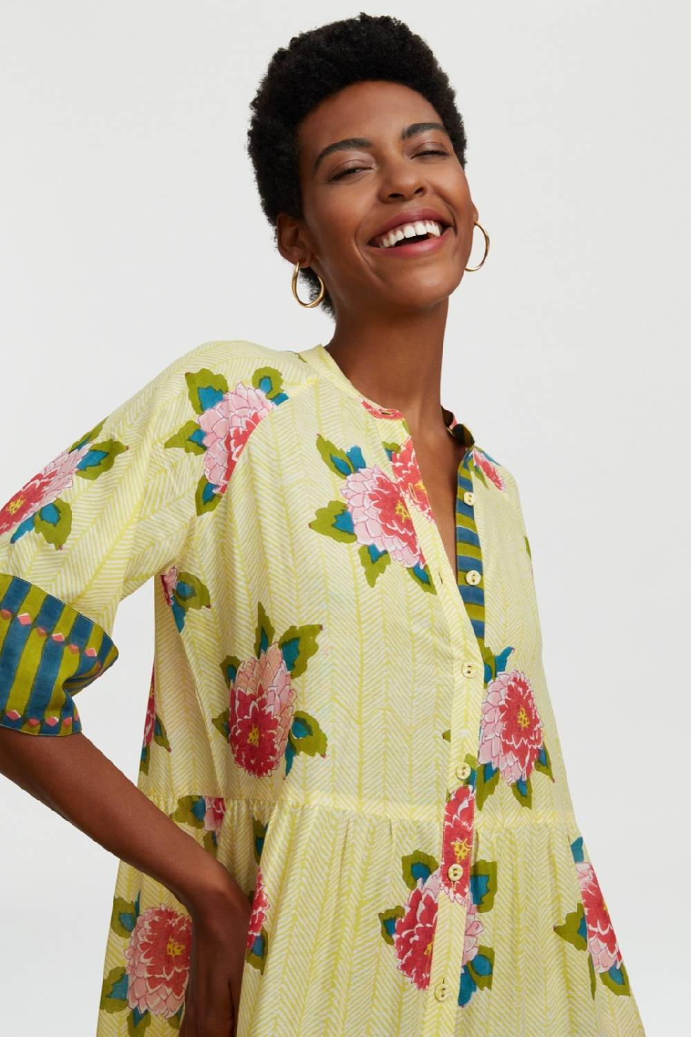 Lisa Corti Abito Rambagh Barwara Light Yellow