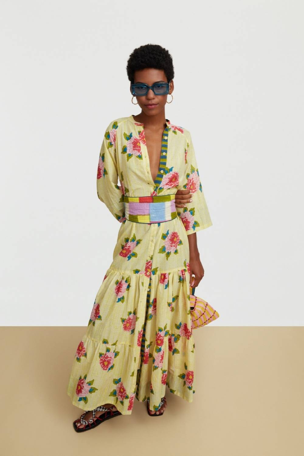 Lisa Corti Abito Rambagh Barwara Light Yellow