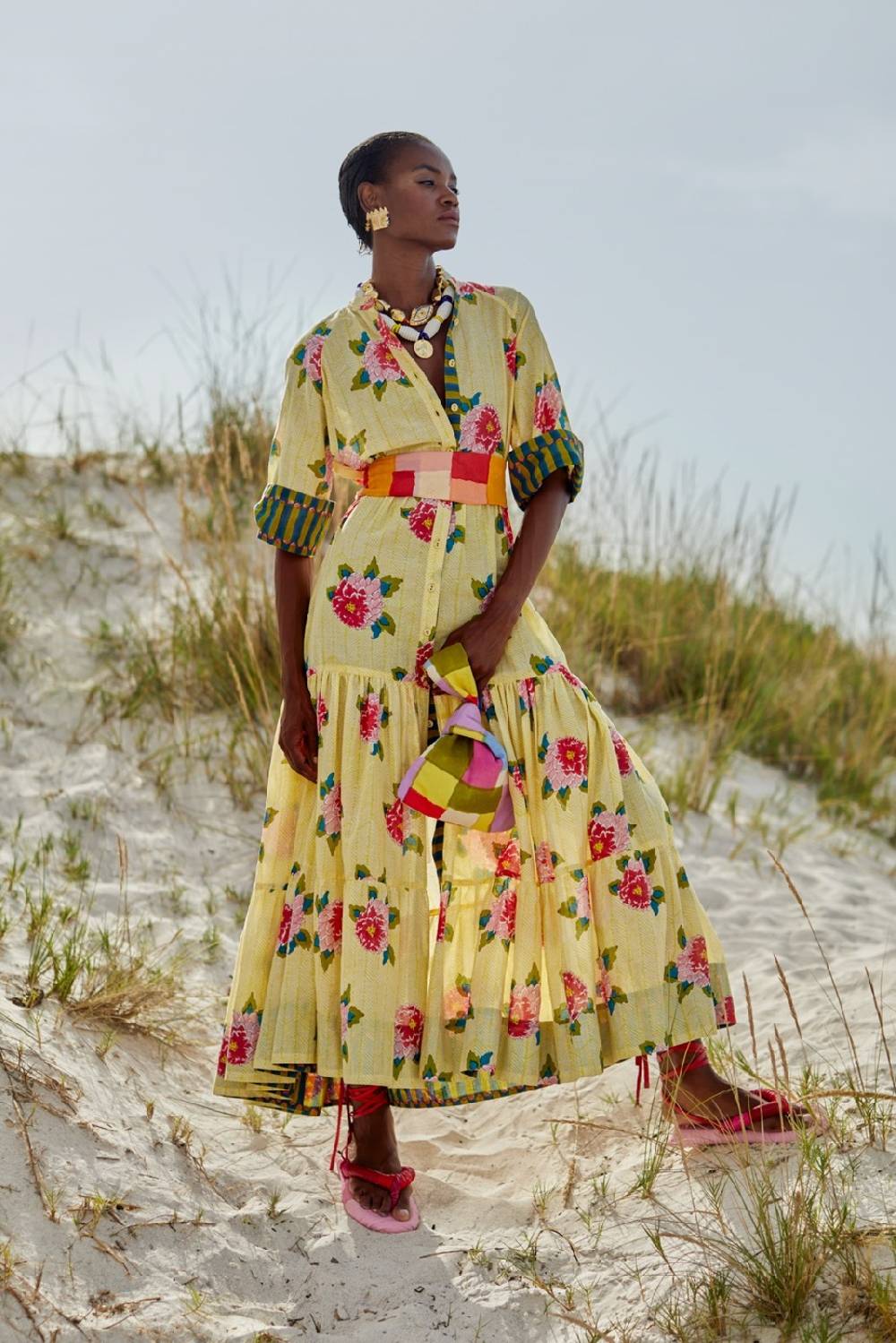 Lisa Corti Abito Rambagh Barwara Light Yellow