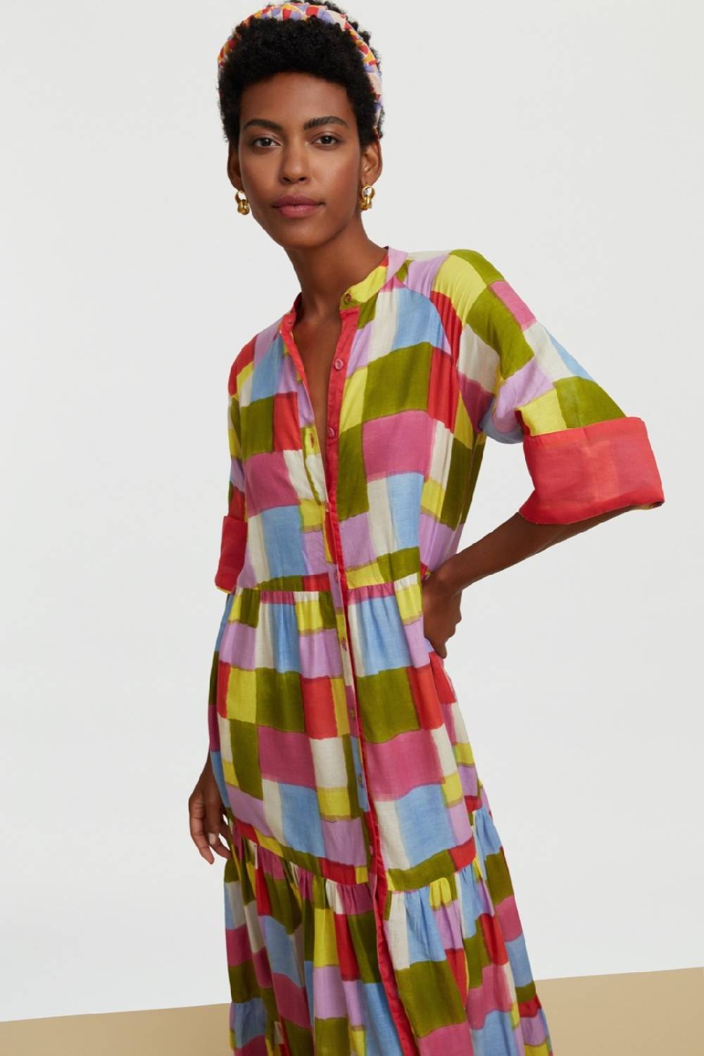 Lisa Corti Abito Rambagh Geesband Acid Green