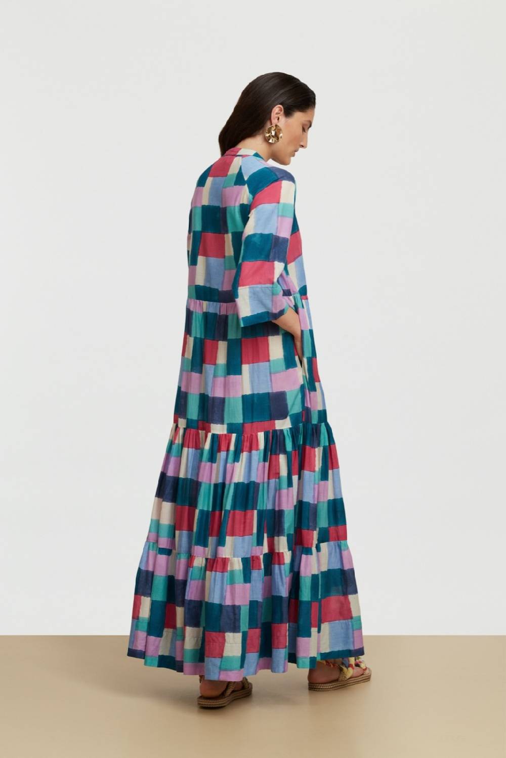 Lisa Corti Abito Rambagh Geesband Peacock