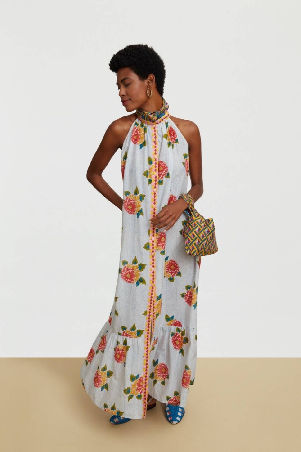 Lisa Corti Abito Ravi Barwara Light Blue