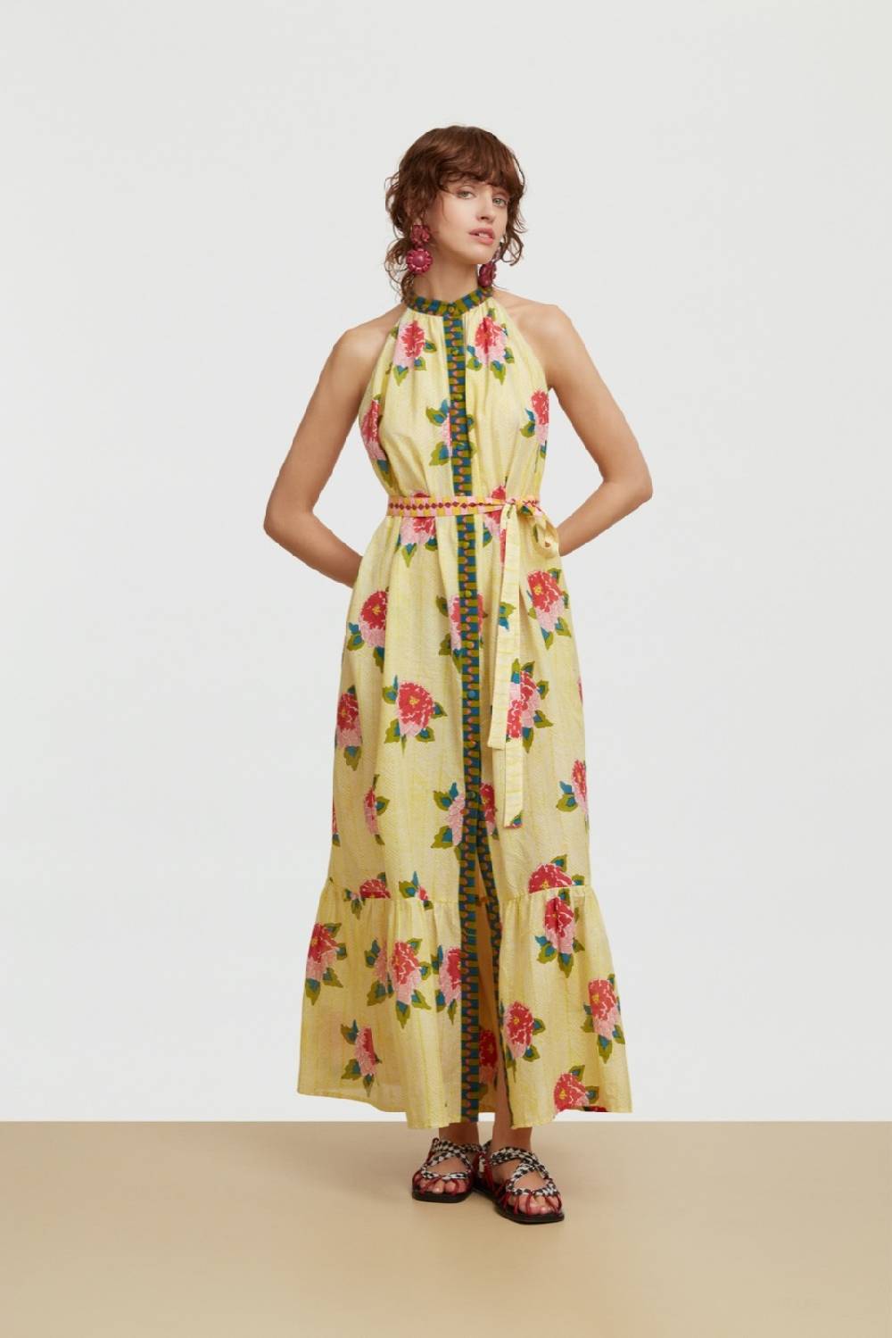 Lisa Corti abito ravi barwara light yellow