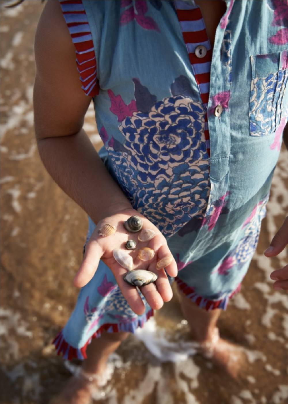 Lisa Corti Abito Spring Bambina Damask Design Blue