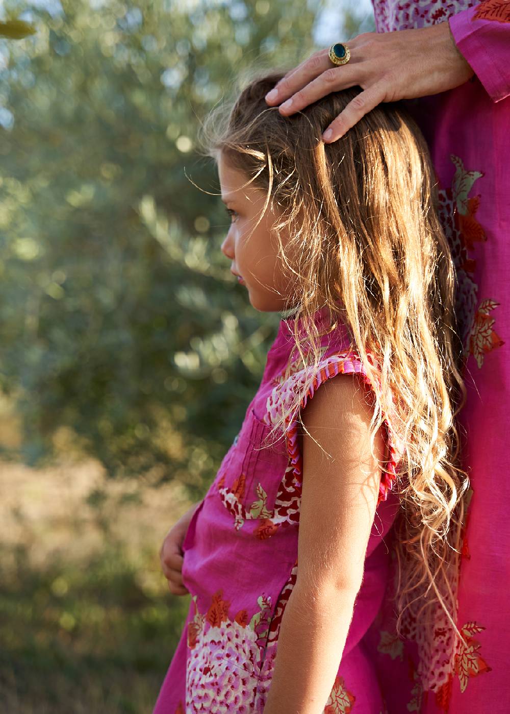 Lisa Corti Abito Spring Bambina Damask Design Red