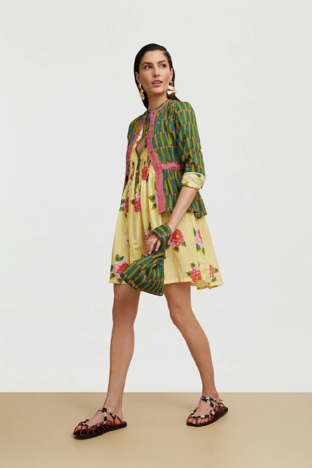 Lisa Corti Abito Teena Barwara Light Yellow