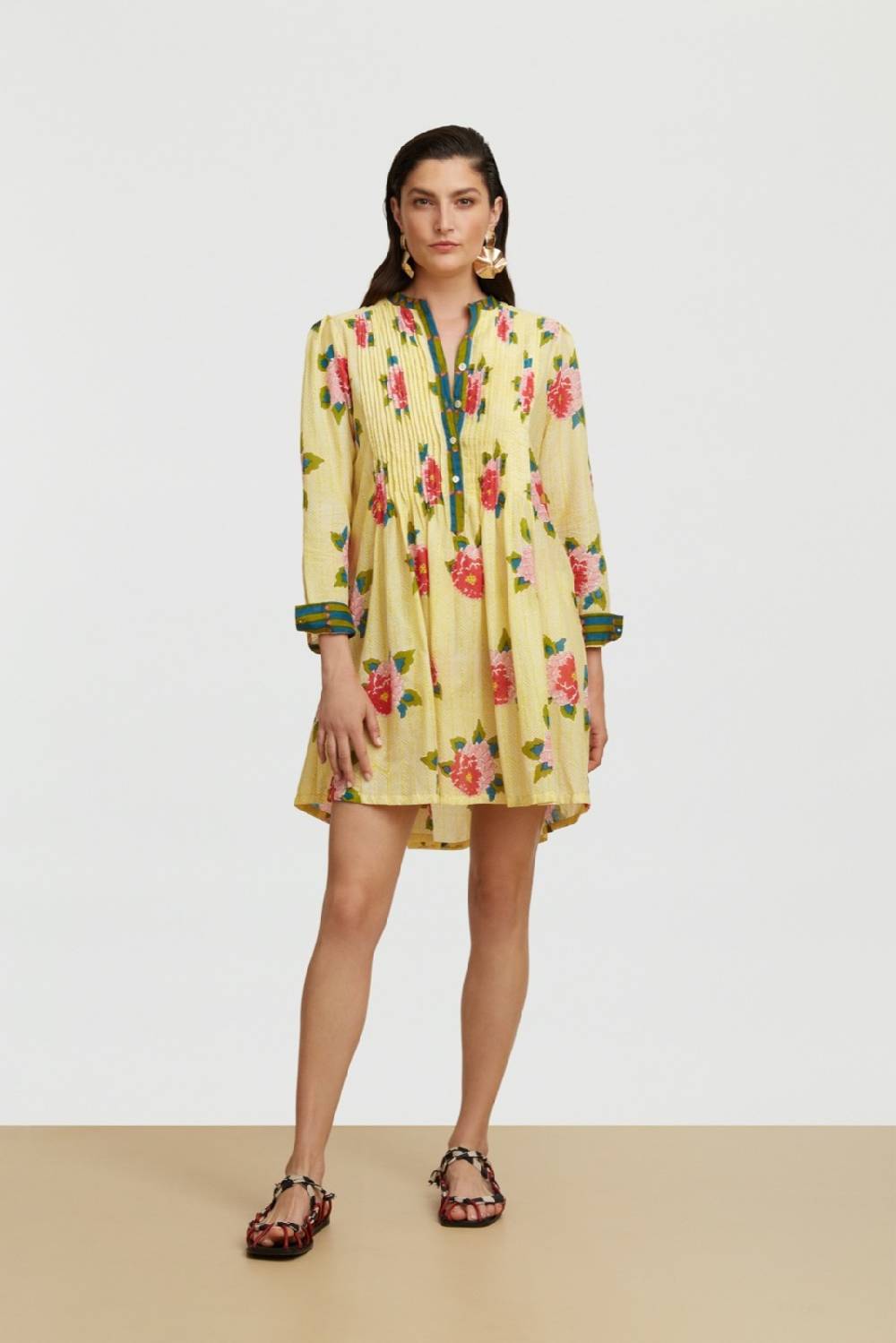 Lisa Corti abito teena barwara light yellow